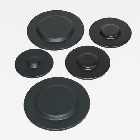

Gas Range Burner Cap Black 5 Pack Kit for Whirlpool Maytag KitchenAid WPW10183374