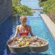 thumbnail image 2 of Heart Floating Tray for Pool Floating Pool Tray for Food and Drinks Floating Serving Tray Table Bar Swimming Pool Floats for Adults for Sandbars Spas Bath & Parties, 2 of 5