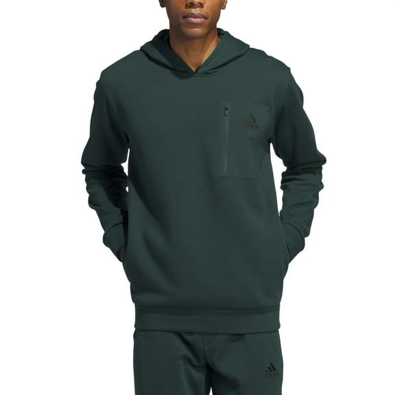 adidas Men�s Regular Fit Kangaroo Pockets Hoodie - Green (Shagrn), XX-Large