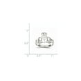 thumbnail image 2 of 10K White Gold Ring Band Themed Polished Claddagh, Size 9, 2 of 2
