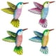 thumbnail image 1 of 4x adornos de escultura de pared de colibrí, pájaros 3D colgantes hechos para dormitorio, césped, sala de , jardín, Patio, 1 of 9