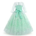 thumbnail image 3 of IDOPIP Flower Girls Vintage Lace Dress Floral embroidered Tulle Tutu Dress Wedding Party Gown, 3 of 7