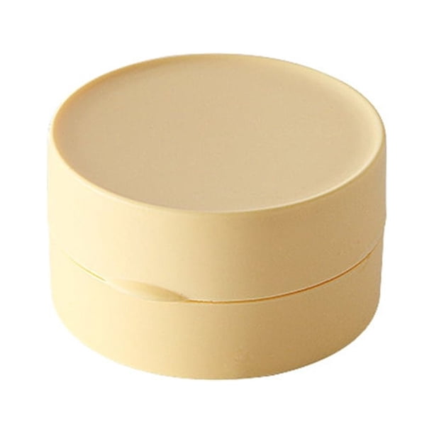 Yuarrent Caja de almacenamiento de baño ABS, Color sólido, redondo, a prueba de polvo, a prueba de fugas, reutilizable, lavable, accesorios para el Cocina y Comedor Amarillo Yuarrent HA067311-03