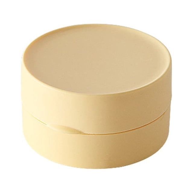 Toystoory Caja de almacenamiento para baño, redonda, impermeable, a prueba de polvo, a prueba de fugas, sellada, a prueba de humedad, reutilizable, Cocina y Comedor Amarillo Toystoory HA067311-03