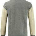 thumbnail image 4 of Yusimy Men's Knit Cardigan Color Block Long Sleeve V-Neck Casual Style Sweater Coat, 4 of 6