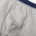 thumbnail image 5 of LYMAYTER Boys Breathable Briefs Cotton Mid Waist Underwear Solid Color Simple Comfort Underwear 4pcs, 5 of 8