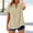 Beige, variant on Weikingp Cooling Shirts For Women Womens Tops Casual Loose Button Shirt Top Stand Solid Color Sleeve Collar Casual Women's Shirt Women's Shirt Summer Tops For Women Green 4XL