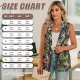 thumbnail image 7 of Uorisanigo Dried Branch Women's Jacket Vest Open Front Women's Sleeveless Vest Blazer V Neck Vests Blazer Fashion Size S Outerwear, 7 of 7