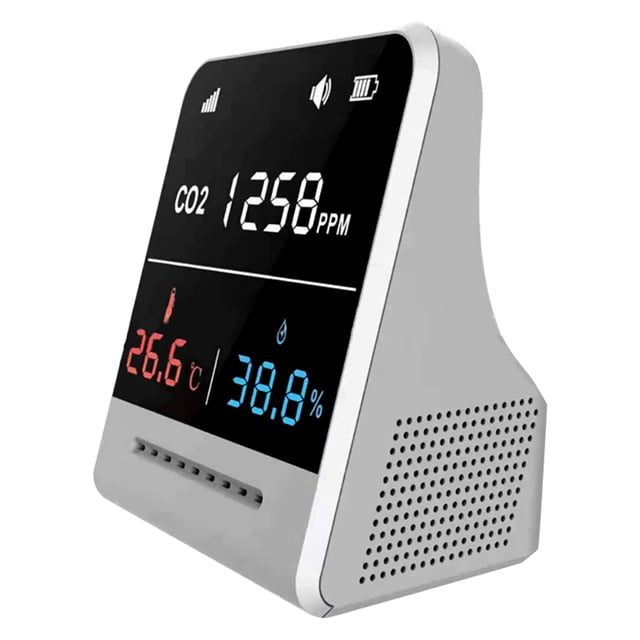leyfeng Monitor de del aire, medidor de dióxido de carbono, termómetro Digital, probador 3 en 1 para prueba de temperatura, humedad, carbono