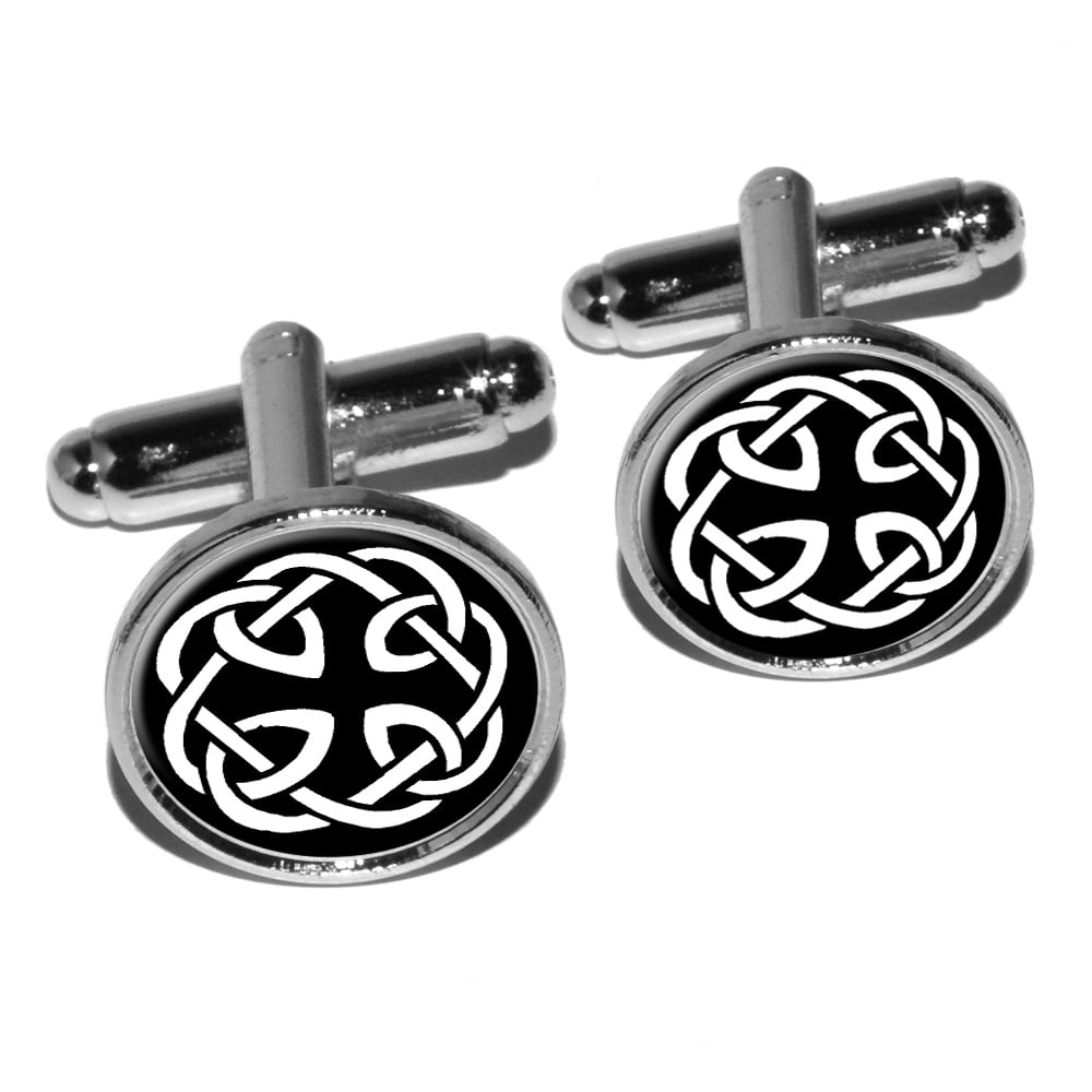 Celtic Trinity Knot Cuff Links 925 Sterling Silver Mens Triquetra Cufflinks NEW 