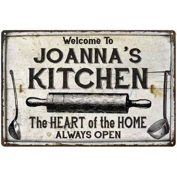 JOANNA'S Kitchen Farmhouse Sign Gift 8x12 Metal 208120033327