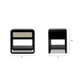 thumbnail image 4 of Inglot 24.5" Modern Webbed Storage Side Table Black Oak Wood, 4 of 13