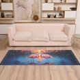 thumbnail image 5 of Flamingoes Coconut Trees Lake Runner Rug Machine Washable Area Rugs Carpet Non Slip Entryway Mat for Bedroom Entryway Front Door, 5 of 7