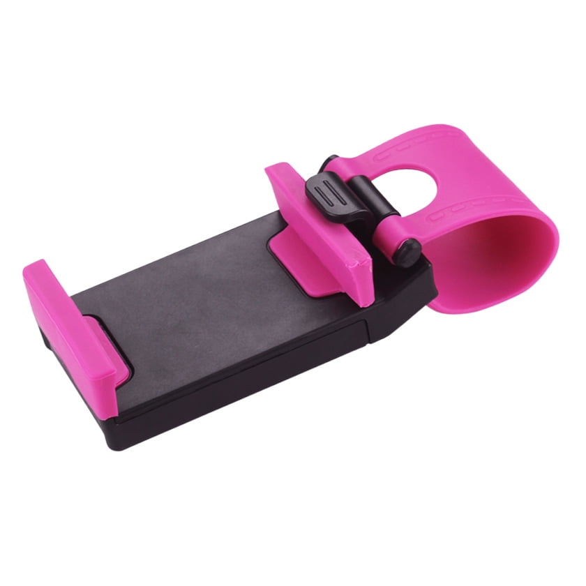 Reiko Universal Car Steering Wheel Phone Mount - Hot Pink