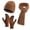 Coffee, variant on Winter Accessories Complete Neck Warmer and Mittens Set for Cold Weather