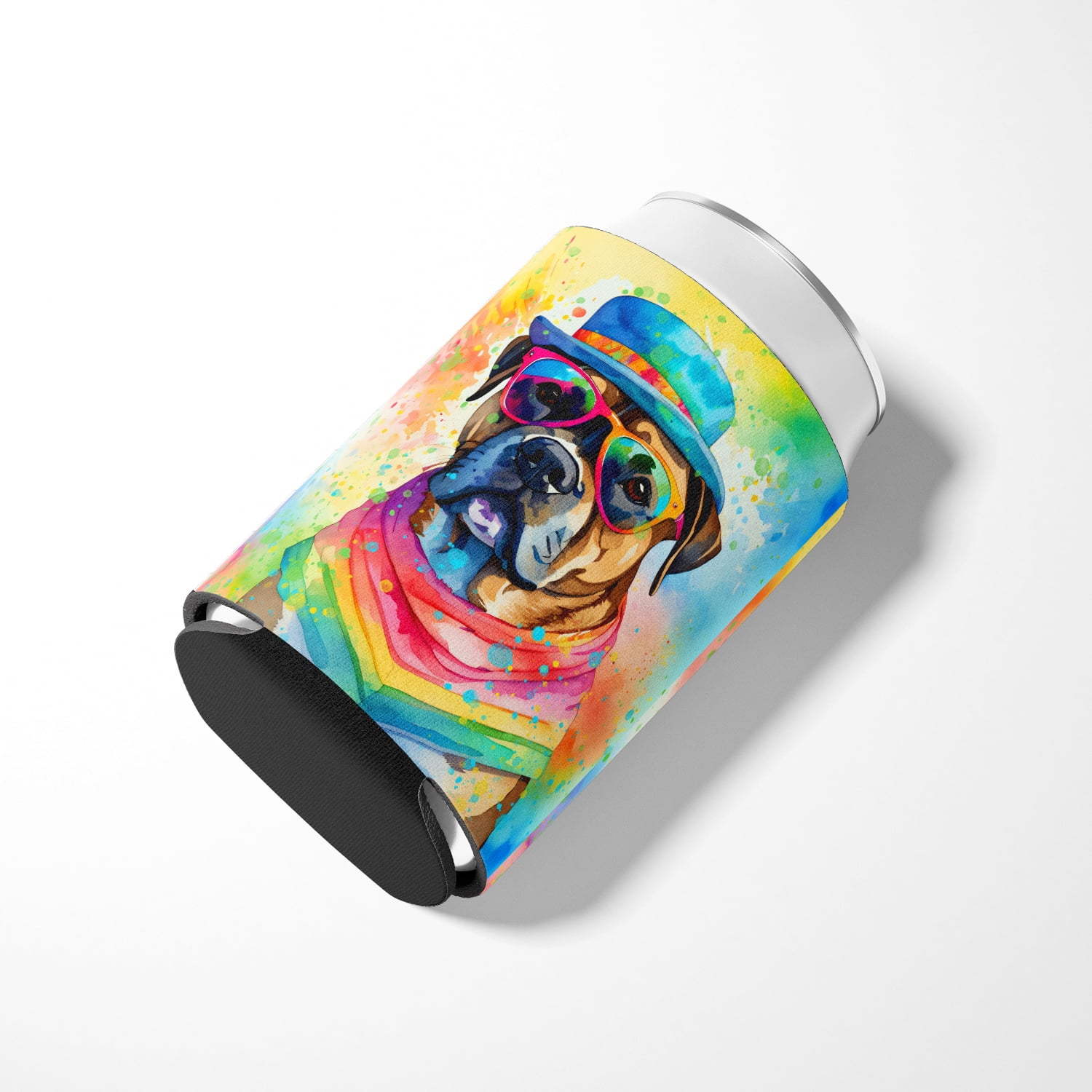 Cane Corso Hippie Dawg Can or Bottle Hugger 3 in x 5 in