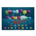 thumbnail image 2 of 65th Birthday Cutting Board, Special Day for 65 Years Old Surprise Balloons in Colorful Design, Decorative Tempered Glass Cutting and Serving Board, Large Size, Multicolor, by Ambesonne, 2 of 5