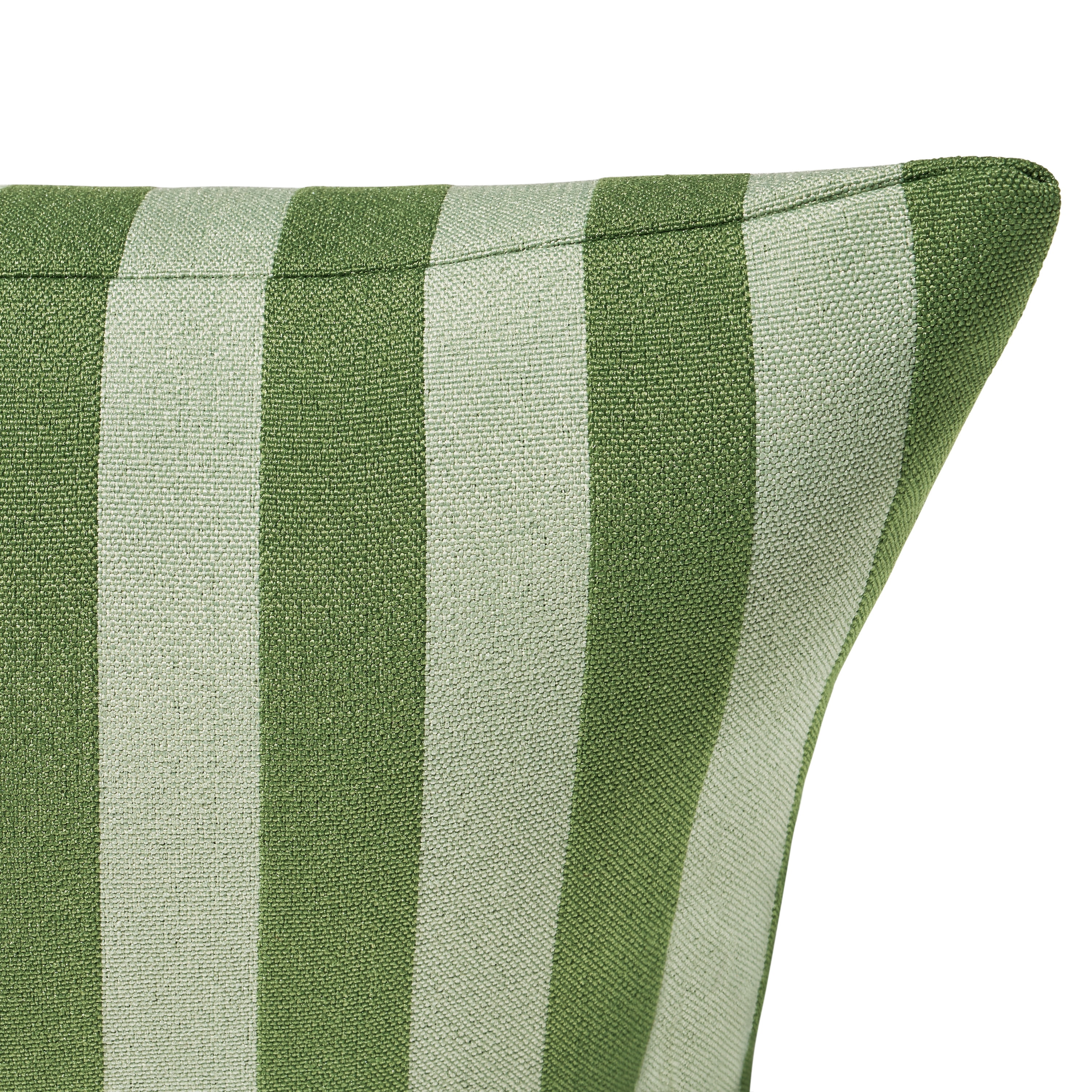 Beautiful 18" x 18" Decorative Outdoor Pillow by Drew Barrymore, Green Stripe