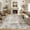 Blue/Brown, variant on MICGEEK 3x5 Washable Area Rugs for Living Room, Modern Abstract Printed Rug, Vacuum-Friendly, Non Slip Indoor Rug for Bedroom Dining Room Home Decor Carpet, Brown
