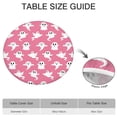 thumbnail image 6 of Halloween Elastic Tablecloth - Spooky Ghost Pumpkin Skull Print Waterproof Fitted Round Table Cover,52 inch Round Elastic Tablecloth, 6 of 7