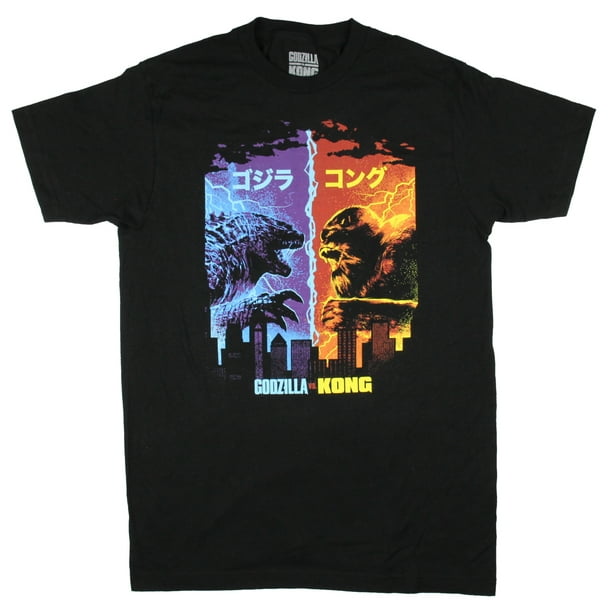Seven Times Six Godzilla Vs Kong Men S Japanese Kanji Blockbuster Movie T Shirt Walmart Com Walmart Com