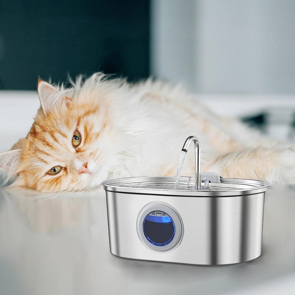 Automatic Cats Water Fountain Cats Feeding Bowl Pet Drink Bowl Large Capacity Pet Drinking Water Dispenser for Cats