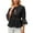 Black, variant on Womens Lace Shirts Long Sleeve Button Up Chiffon Cardigan Tie Front Flowy Beach Vacation Bohemian Y2k Clothes Tops