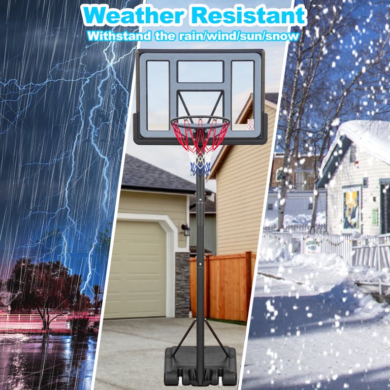 hoop Bison 4-1/2'' Gooseneck Basketball Hoop w/ 35''x54'' Fan