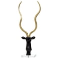 thumbnail image 2 of Kieragrace Bel-Air Ritter Décor de Table de Tête Antilope en Or Noir, 2 of 4