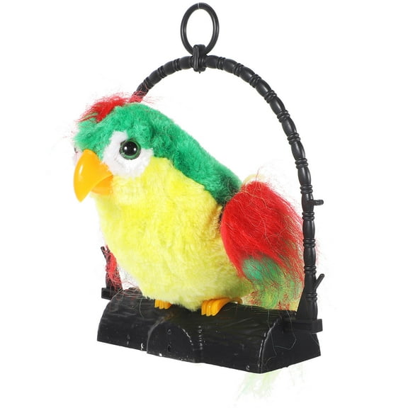 UPGRATOR 1Set Electric Birds Talking Parrots for Green Color Parrot Shaped Recording Function