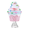 thumbnail image 1 of Inteprter Adorno para árbol de Navidad rosa de terciopelo, soporte estable y gran durabilidad. Adorno para árbol de Navidad de postre pastel. Kits de decoración para fiestas, 1 of 6