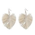 thumbnail image 1 of Nuevos pendientes de borlas para mujer 2021, joyería tejida a mano de moda Macra - Beige | Código de modelo 5620 Beige, 1 of 4