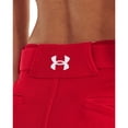 thumbnail image 3 of Pantalones de softball Under Armour Utility para mujer, color rojo/blanco, talla S, 3 of 6