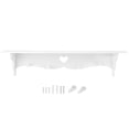 thumbnail image 1 of Estante de pared hueco de PVC con forma de corazón para colgar en la pared, para decoración del hogar, 1 of 12