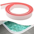 thumbnail image 2 of 1pc Bathroom Water Stopper Retention Water Strip Shower Dam Flood Dry And Wet Separation Blocker Silicone Seal Strip Flexible, 2 of 11