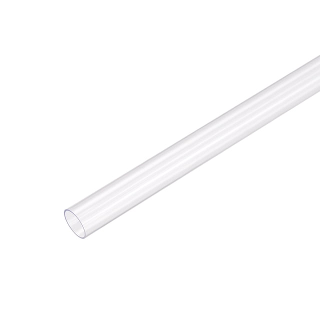 Tubo redondo claro de 0.31''x0.39''x1.64Ft de longitud de Uxcell, tubo de policarbonato PC plástico transparente