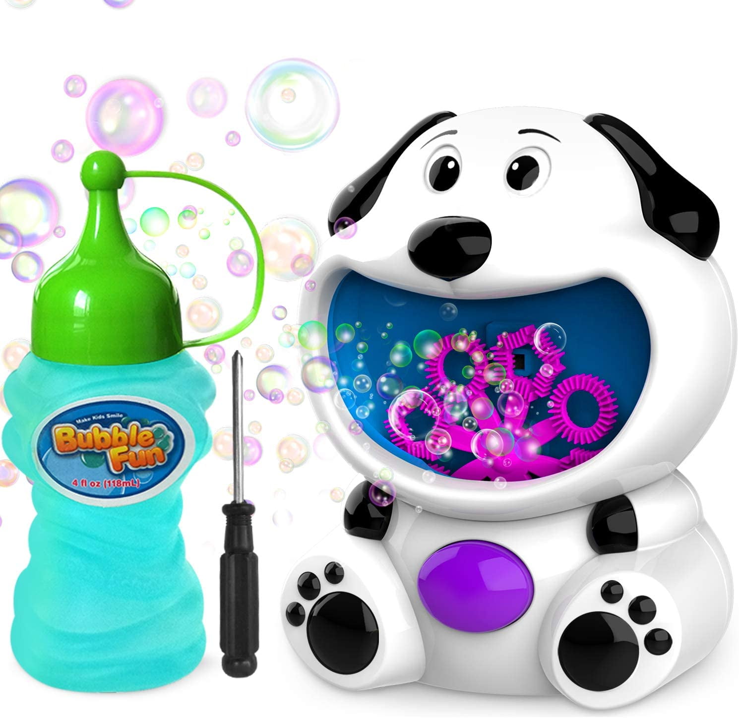 Bubble Machine Dog Bubble Blower 500+ Bubbles Per Minute, Bubble