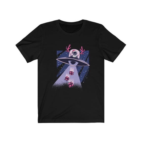 for Alien UFO Fan Santa Alien UFO TShirt