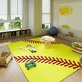 thumbnail image 5 of ZENELESS Kids Area Rug,Softball Print Children Carpet,Non Slip Soft Playmat Rug for Playroom Children Toddlers Bedroom,4x5ft, 5 of 10
