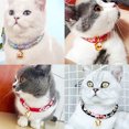 thumbnail image 3 of Ludlz Japanese Chirimen Kitten Collar with Bell Japanese Kimono Cat Collar Japanese Style Adjustable Cat Collar with Fortune for Kitten Puppy Pet, 3 of 7