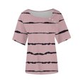 thumbnail image 4 of Usted Es Más Que una Camisa de Puntuación de Prueba, de Moda Casual Impreso Botón de Manga Corta Cuello en V para las Mujeres, 4 of 6