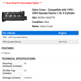 thumbnail image 2 of Valve Cover - Compatible with 1995 - 2000 Hyundai Elantra 1.8L 4-Cylinder 1996 1997 1998 1999, 2 of 2