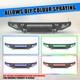 thumbnail image 3 of Front Bumper+Side Wings Compatible with 2007-2013 Toyota Tundra,Suitable For Steel Bumper and Plastic Bumper W/ 2 D Rings & 2 Light,Micro Texture Black Powder Coat, 3 of 9