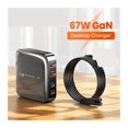 thumbnail image 2 of Charger Charging Station Multi Port 67W USB Charger Desktop Type C PD QC Quick Charge ,Portable Station, 2 of 7