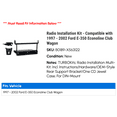 thumbnail image 2 of Radio Installation Kit - Compatible with 1997 - 2002 Ford E-350 Econoline Club Wagon 1998 1999 2000 2001, 2 of 2