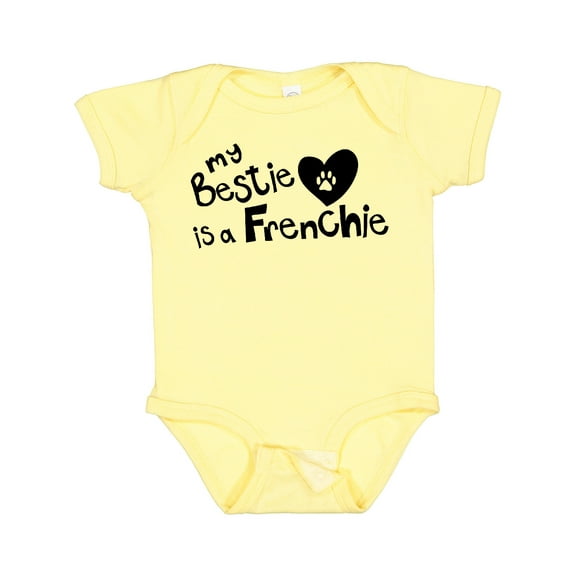 Inktastic Bestie Frenchie Boys or Girls Baby Bodysuit