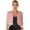 Pink, variant on Miutii Women Shrugs Sheer Cardigan Casual Short Sleeve Open Front Cropped Bolero Summer Cardigans Gray 4XL