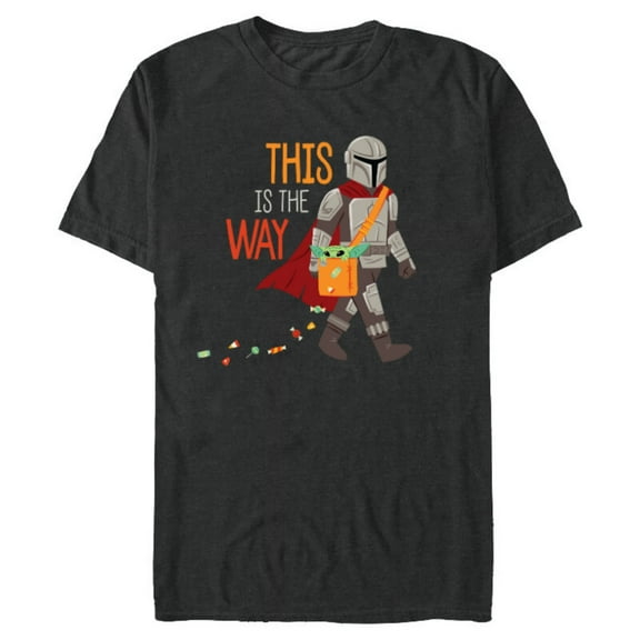 Star Wars The Mandalorian Grogu This is The Way Halloween - Short Sleeve Blended T-Shirt for Adults - Customized-Graphite Snow Heather