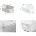 thumbnail image 2 of White Pantry Organizer, Storage Bins With Handles For Easy Transport, Practical Kitchen Organizer And Bathroom Storage, Set Of 8 Plastic Storage Containers, 2 of 5