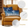 thumbnail image 6 of Nautical Anchor Navy Blue Outdoor Pillow Covers 24x24 Set of 2,Waterproof Patio Throw Pillowcase Protectors,Coastal Ocean Ombre Striped Decorative Pillow Shams Cushion Covers for Seat Bed Couch Sofa, 6 of 8